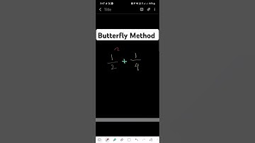 How to add 1/2+1/4 ||How to solve fraction addition (1/2 +1/4) using Butterfly Method-Fraction Trick