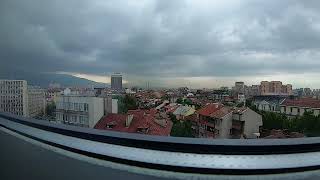 A summer storm in Sofia, Bulgaria