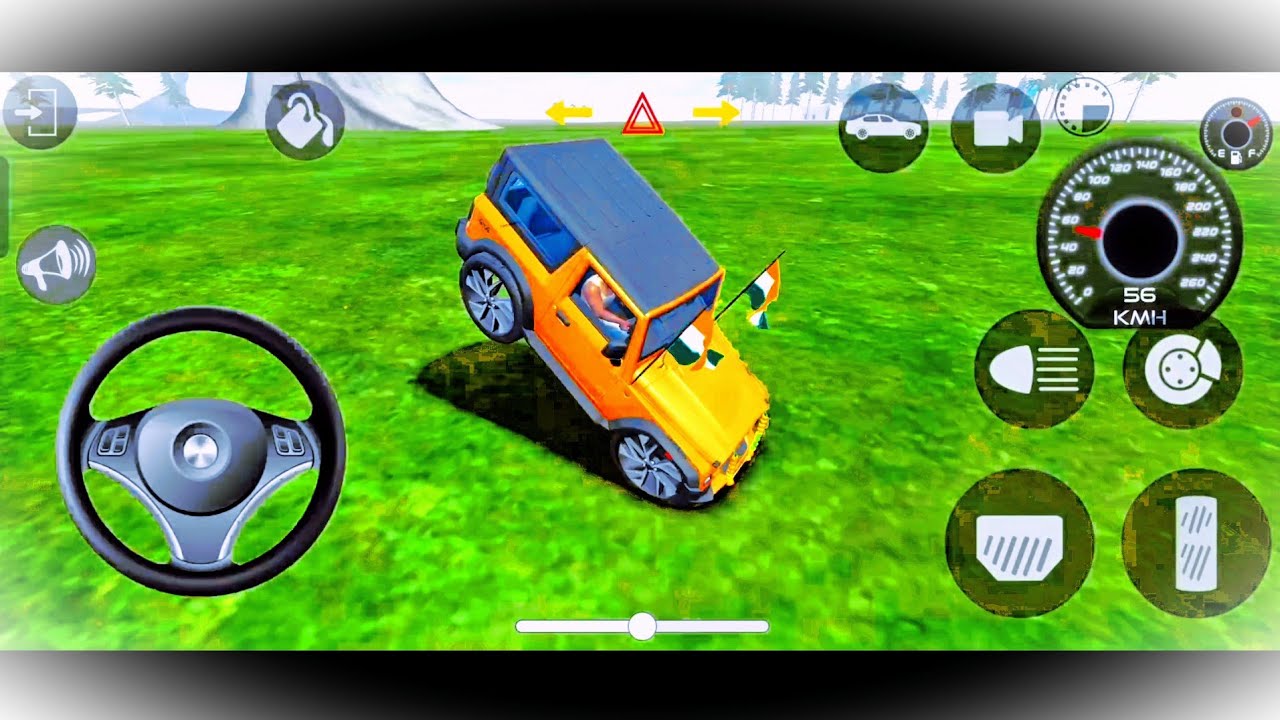 Modified Mahindra Thar 😈 Games | Orange Thar 🇮🇳 | Indian Cars Simulator 3D | Car Game Android 