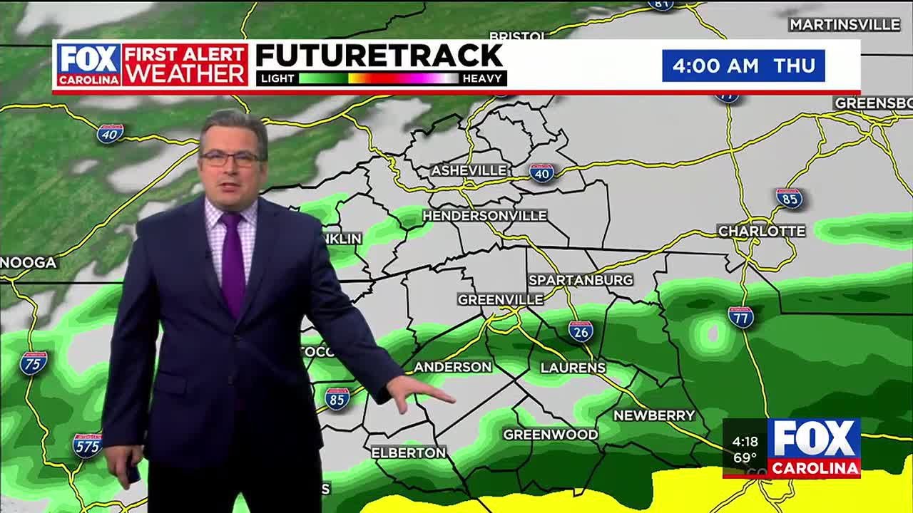 Rain chances increase through Friday, clearing up for the weekend - YouTube