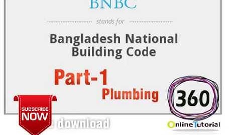 BNBC ESCB training - part-1 ( Plumbing )