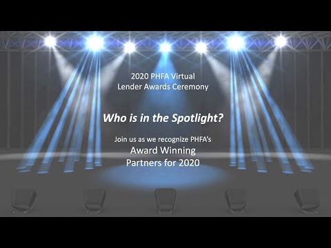 PHFA 2020 Lender Partner Awards Ceremony - VIRTUAL!
