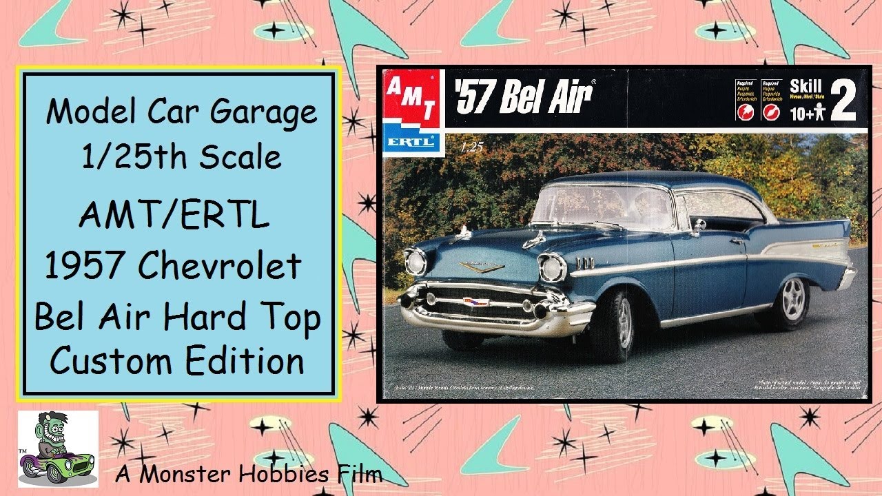 Model Car Garage - 1957 Chevrolet Bel Air Street Machine Model Kit By ...
