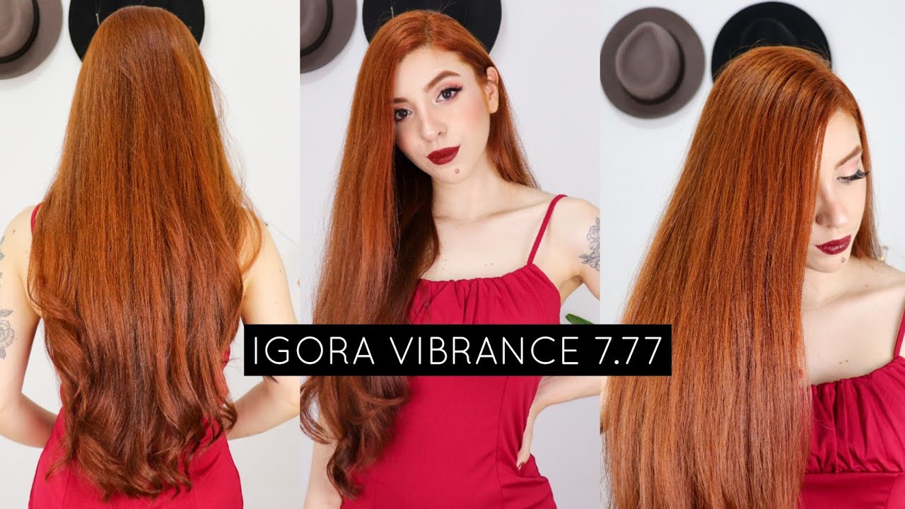 Igora 8.77 + 7.77 com ox de 20  Cor de cabelo ruivo, Cabelo ruivo, Cores  de cabelo