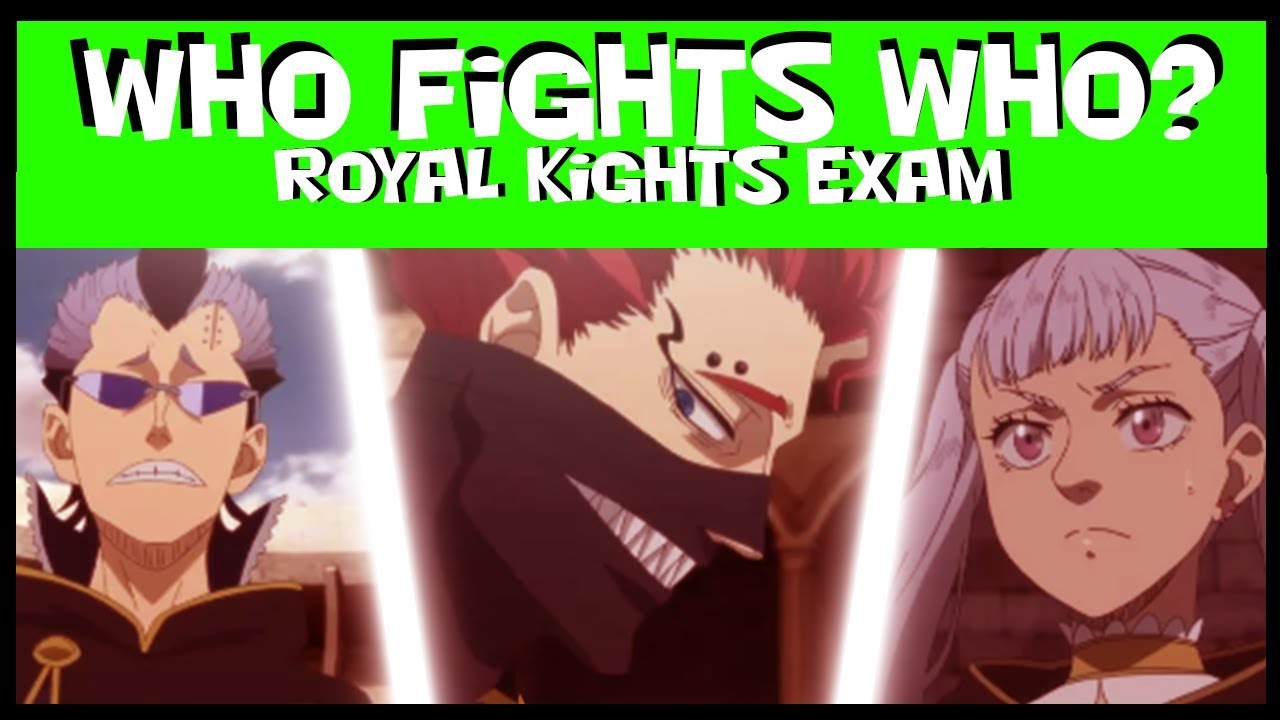 Who Fights Who? Royal Knights Exam