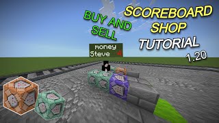 Scoreboard Shop with buy and sell | Command block Tutorial | Minecraft Bedrock Edition