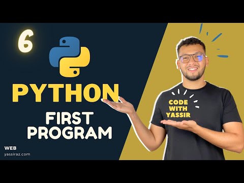 6 - First Program in Python - BDarija ( تعلم بايثون بالدارجة )