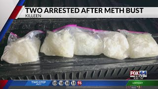 Two arrested after meth discovery at traffic stop