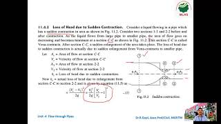 MLRITM| Fluid Mechanics| Minor losses Problems 1| Dr.R.Gopi