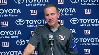 Giants interim coach Steve Spagnuolo talks Eli Manning VS Davis Webb
