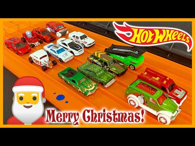 Christmas Hot Wheels Opening & Race - YouTube