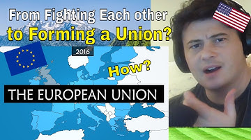 American Reacts The European Union - Summary on a Map