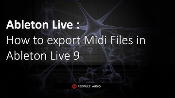 How to export Midi Files in Ableton Live 9