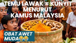#293: Kunyit sama dengan Temu Lawak menurut Kamus Malaysia!  Bercandanya alami banget 🤣🤣🤣