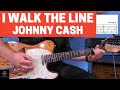 I Walk The Line, Guitar Lesson! LIKE THE RECORD!! Johnny Cash