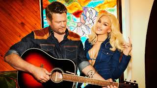 Blake Shelton and Gwen Stefani on The Bobby Bones Show, Februari 2024