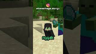 Trik simpan zombie tanpa nametag #minecraft  #minecraftindonesia