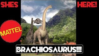 Our first full body look at the Mattel Brachiosaurus!!!