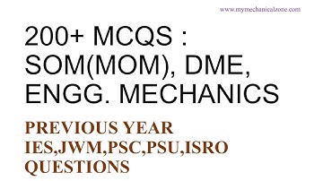 IES 2018 SOLUTION SOM,DME,ENGINEERING MECHANICS Part 01
