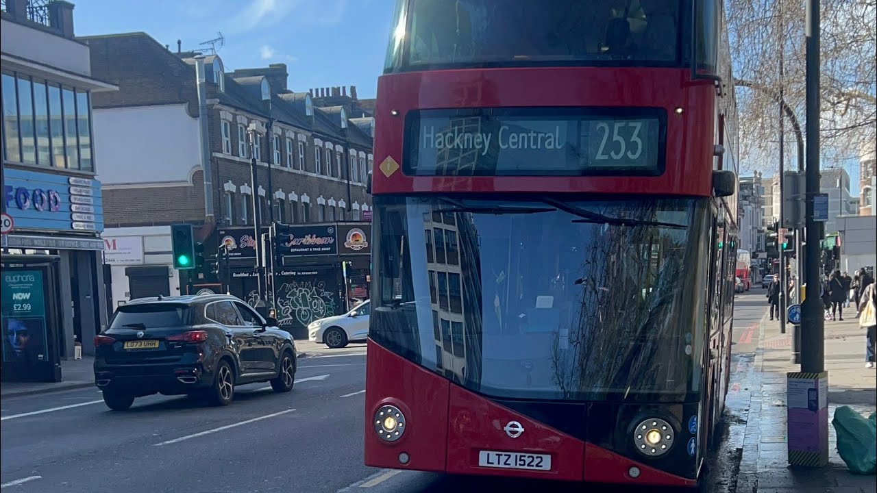 (253 bus) Arriva LT522 LTZ 1522 New Routemaster hybrid - YouTube