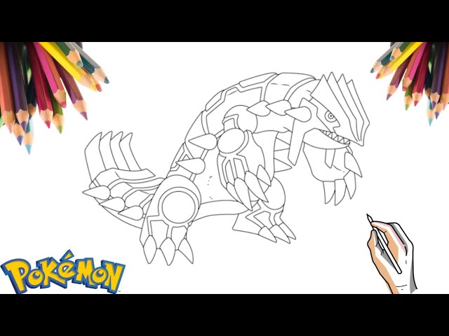 COMO DESENHAR O POKÉMON GROUDON  HOW TO DRAW POKEMON GROUDON 