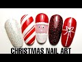 NAIL ART: Christmas Nail Art - Santa and Candy Cane!
