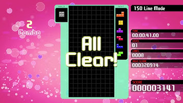 first recorded ALL CLEAR in tetris 99!