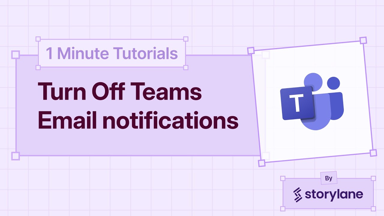 How to Turn Off Teams Email notifications | 1-Minute Tutorials