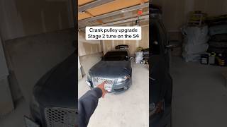 How to install crank pulley on b8 s4 and go stage 2 #carshorts #automobile #cartok #audi
