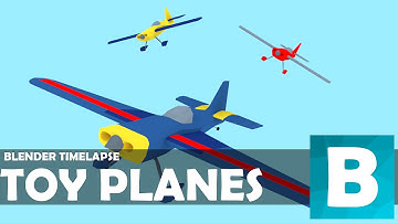 [Blender Timelapse] Low Poly Toy Planes