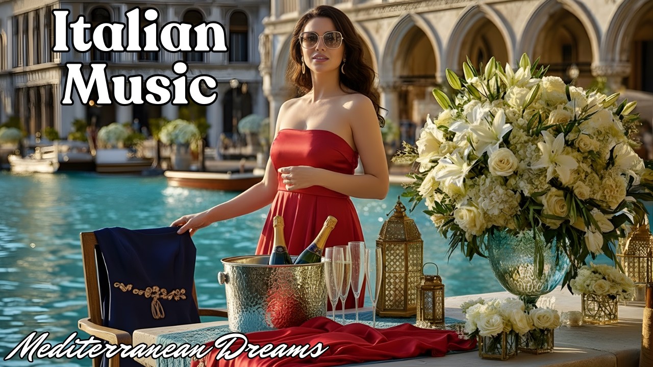 🎶 Italian Vibes & Mediterranean Music 🎶 2+ Hours Scenic Amalfi Coast & Lake Como Relaxation 4K