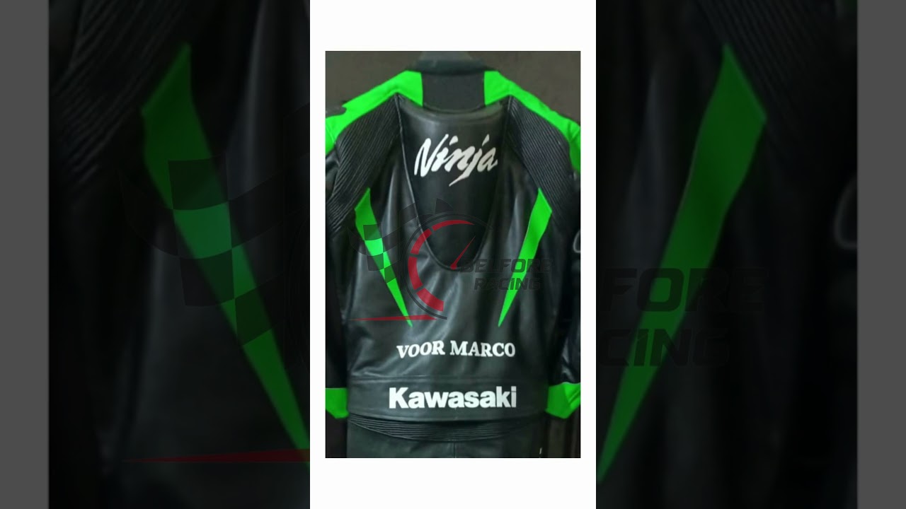 Kawasaki MotoGP Motorbike Racing Suit Leather Racing Gear High Performance Motorcycle Gear
