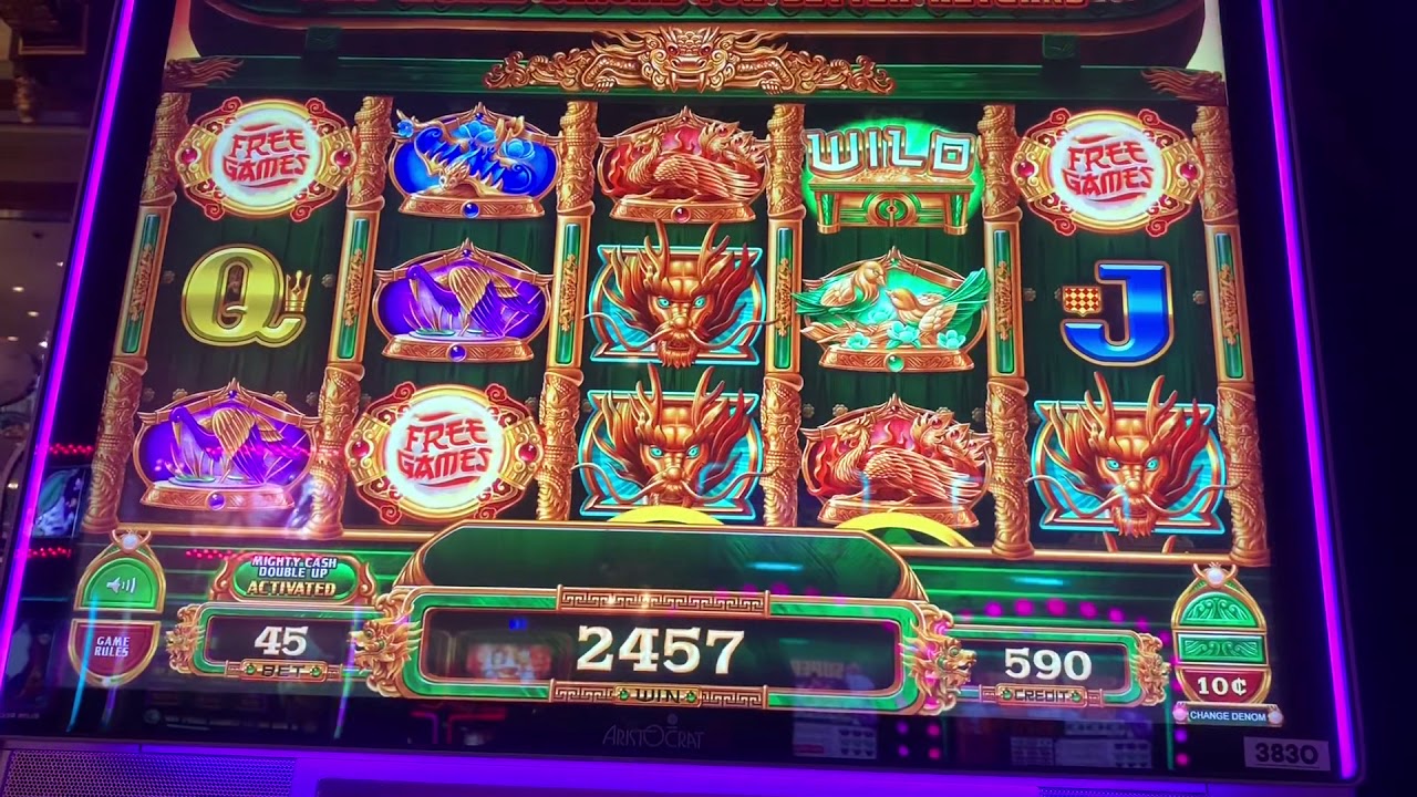 Mighty Cash Double Up Video Slot Machine "2 Free Spins Bonus