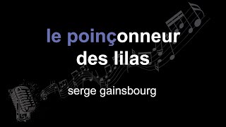 serge gainsbourg | le poinçonneur des lilas | lyrics | paroles | letra |