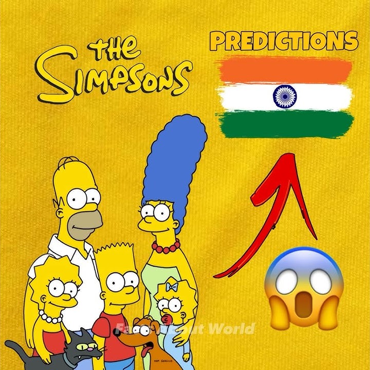 Simpsons Predictions about India😰 #facts #simpsons #shorts