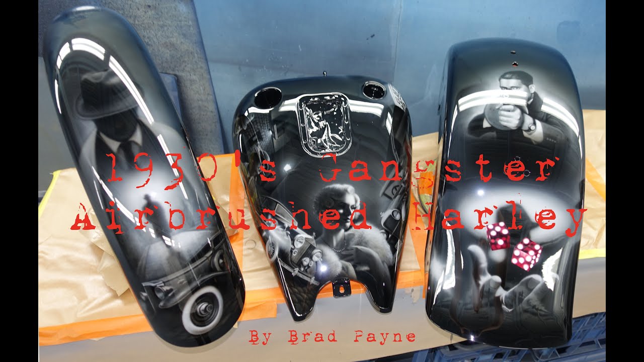 1930's Gangster Mixtape - Airbrushed Harley Davidson