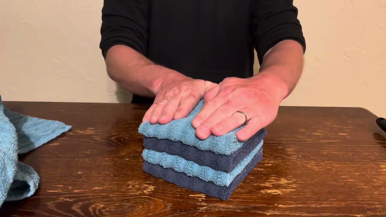 Asmr | Gentle Whispering and Speaking Towel Folding