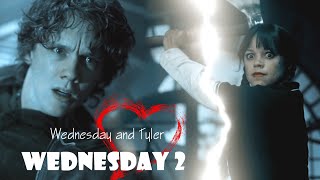 картинка: Wednesday and Tyler | Wednesday 2 | Чувства / Уэнсдей и Тайлер