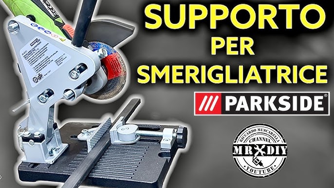 Supporto smerigliatrice Angolare. Robusto ed efficace. Montaggio SETUP.  Stand angle grinder. No lidl 