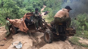 Xe Công Nông Cầu Trượt Chở Cát Nặng Lên Dốc Và Cái Kết Mòn Cái Lốp | Tây Nguyên 47 | Wan Ksor