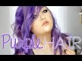 PURPLE HAIR! | How to dye hair Pastel Purple - FAST! | RawBeautyKristi