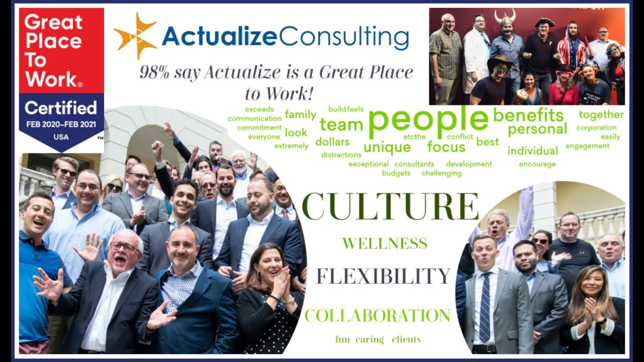 Actualize Named Great Place to Work 2020 - YouTube