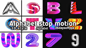 Stop_motion Alphabet, 36days_of_type New collection.A-Z || NH motion #animation #36daysoftype #001