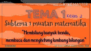 Matematika Kelas 2 Tema 1 Subtema 1 'Membilang banyak benda dan menentukan tempat suatu bilangan'