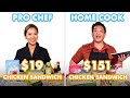 151 vs 19 fried chicken sandwich pro chef  home cook swap ingredients  epicurious