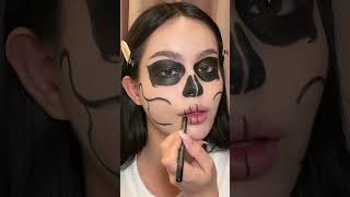 Skull makeup transformation 💀