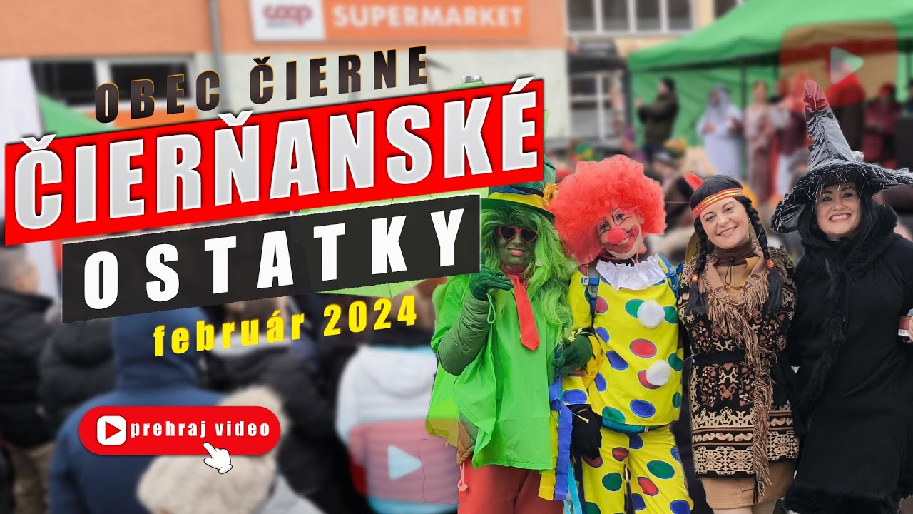 Tradičné ostatky prilákali do Čierneho stovky ľudí. (3.2.2024)
