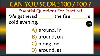 100 Grammar Quiz (Mixed)🔥: If You Score Over 85%, You Are FANTASTIC! 🎯 | No.1 Quality English