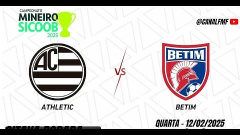 Athletic x Betim Assista de Graça Oitava rodada Campeonato Mineiro Módulo I