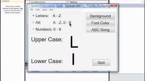 Visual Basic 2010 Express Tutorial 27 - Wrap Up - SpeakABcs 11/11